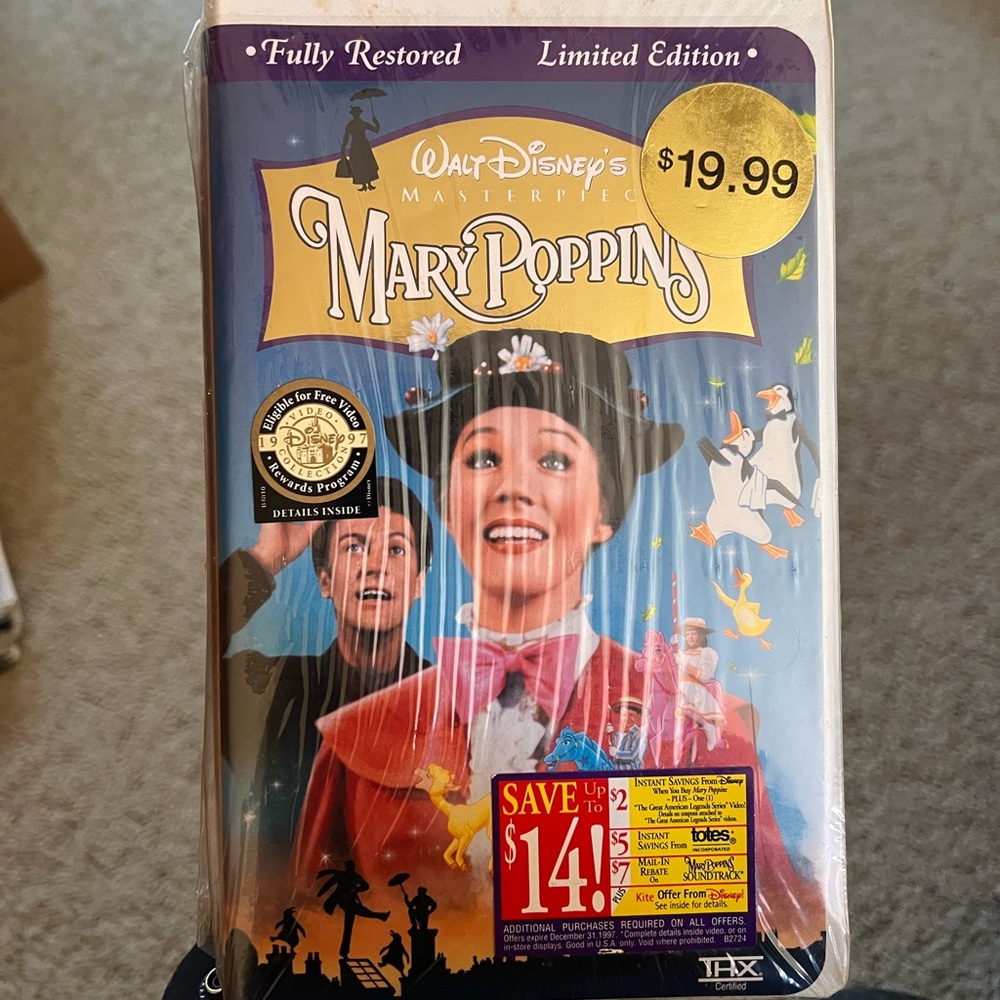 Mary Poppins VHS 1997- never opened!